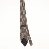 Back Back of Vintage 1990's Henry Grethel Geometric Patterned Tie