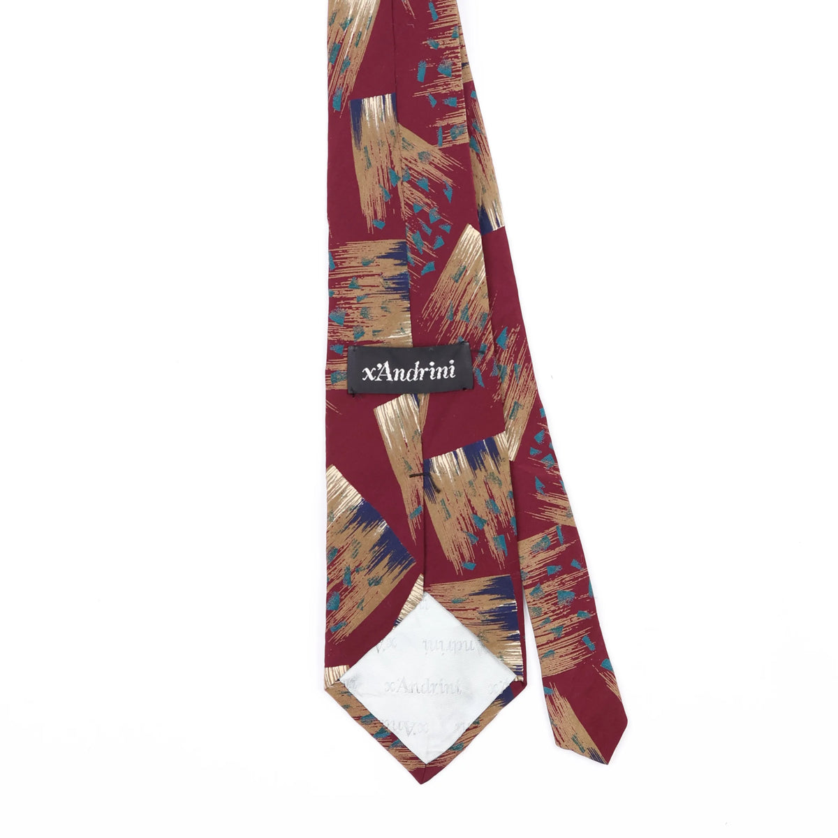 Back Back Detail of Vintage 1990's Abstract Patterned Tie