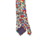 Back Back Detail of Vintage 1990's Museum Of Fine Arts Abstract Patterned Tie