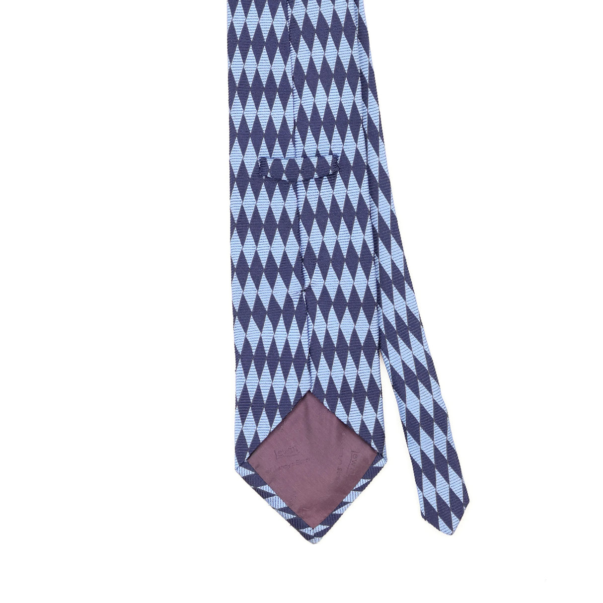 Back Back Detail of Vintage 1990's T.M. Lewin Geometric Patterned Tie