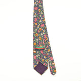Back Back of Vintage 1990's Tango Floral Patterned Tie