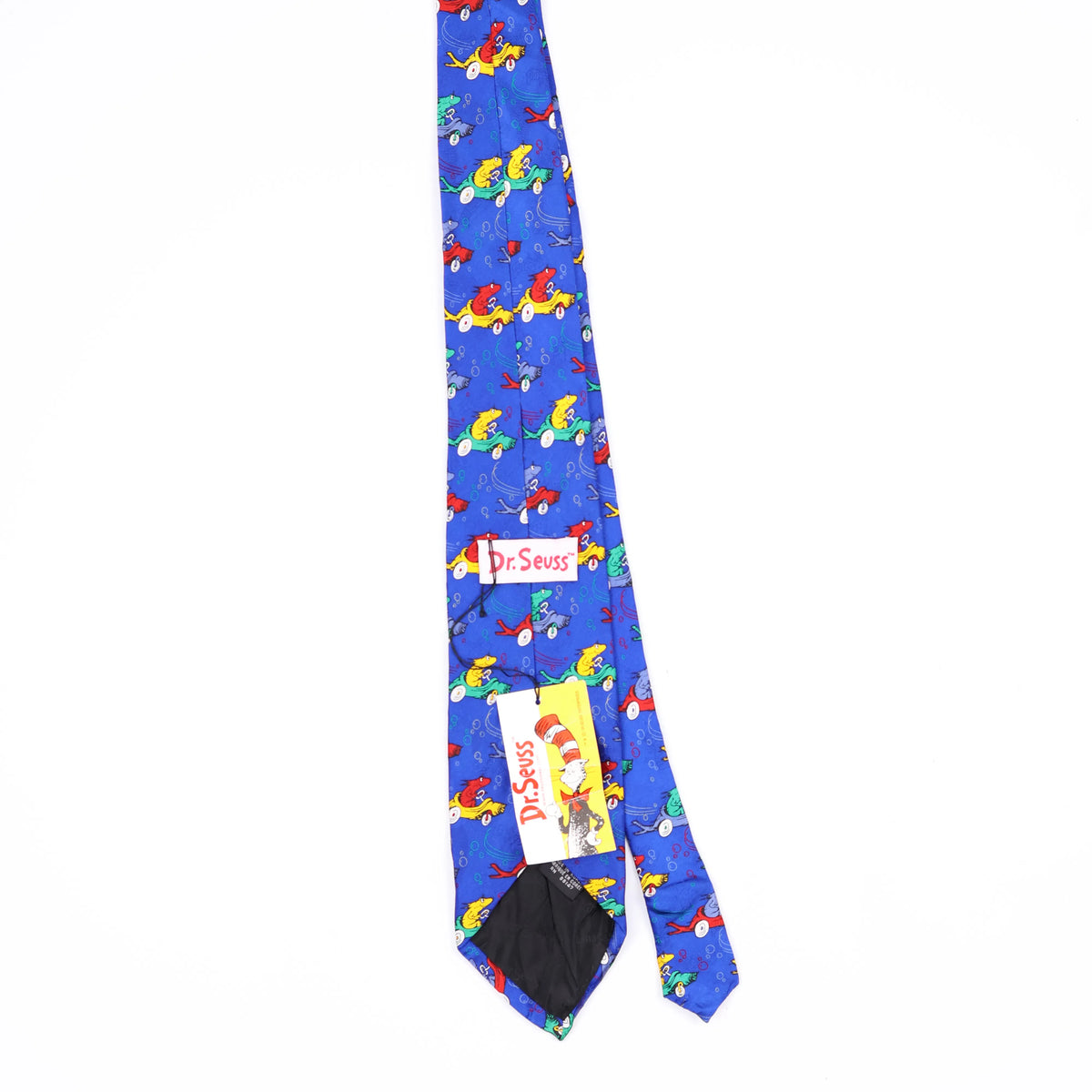 Back Back of Vintage 1990's Dr. Seuss BNWT Cartoon Patterned Tie