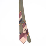 Back Back of Vintage 1980's Ted Lapidus Striped Patterned Tie