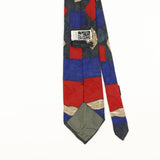Back Detail of Vintage 1990's Abstract Patterned Tie