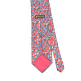 Back Back Detail of Vintage 1990's Floral Patterned Tie