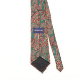 Back Detail of Vintage 1990's Claybrooke Paisley Patterned Tie