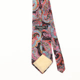 Back Detail of Vintage 1990's Christian Dior Paisley Patterned Tie