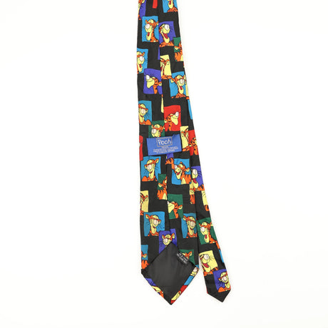 Back Back of Vintage 1990's Disney Tigger Cartoon Patterned Tie
