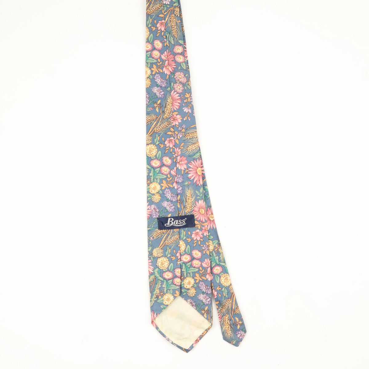 Back Back of Vintage 1990's Floral Patterned Tie