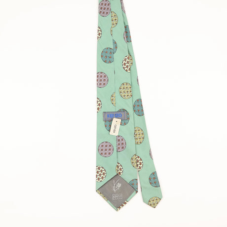 Back of Vintage 1990's Kenzo BNWT Geometric Patterned Tie