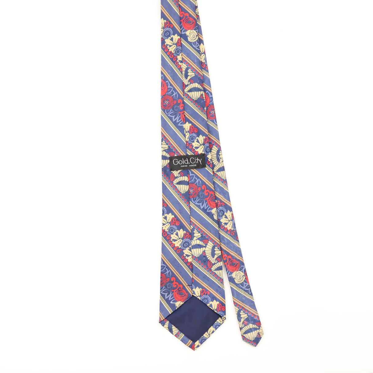 Back of Vintage 1990's Geometric Patterned Tie