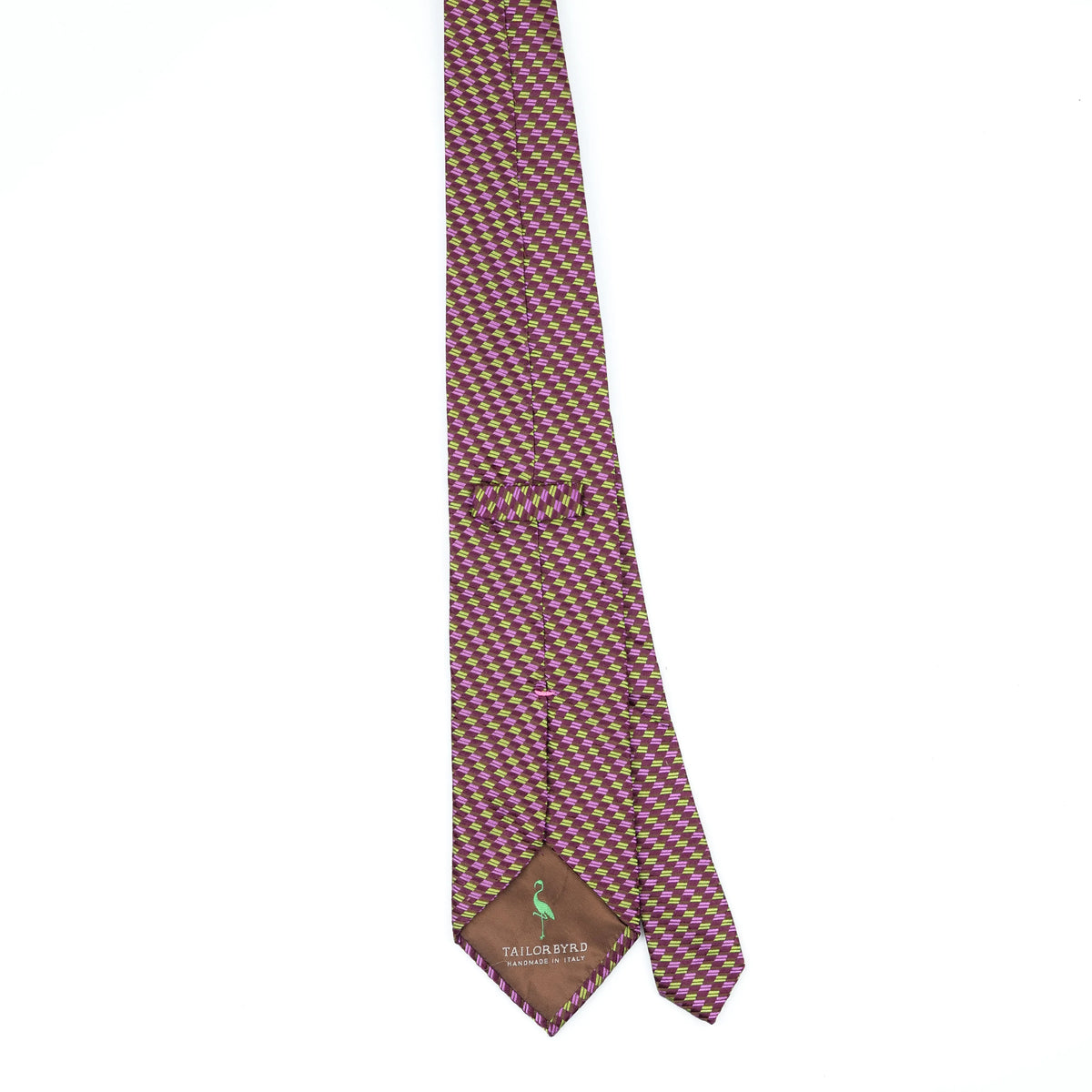 Back Back of Vintage 1990's Geometric Patterned Tie