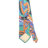 Back Detail of Vintage 1990's Paco Rabanne Abstract Patterned Tie