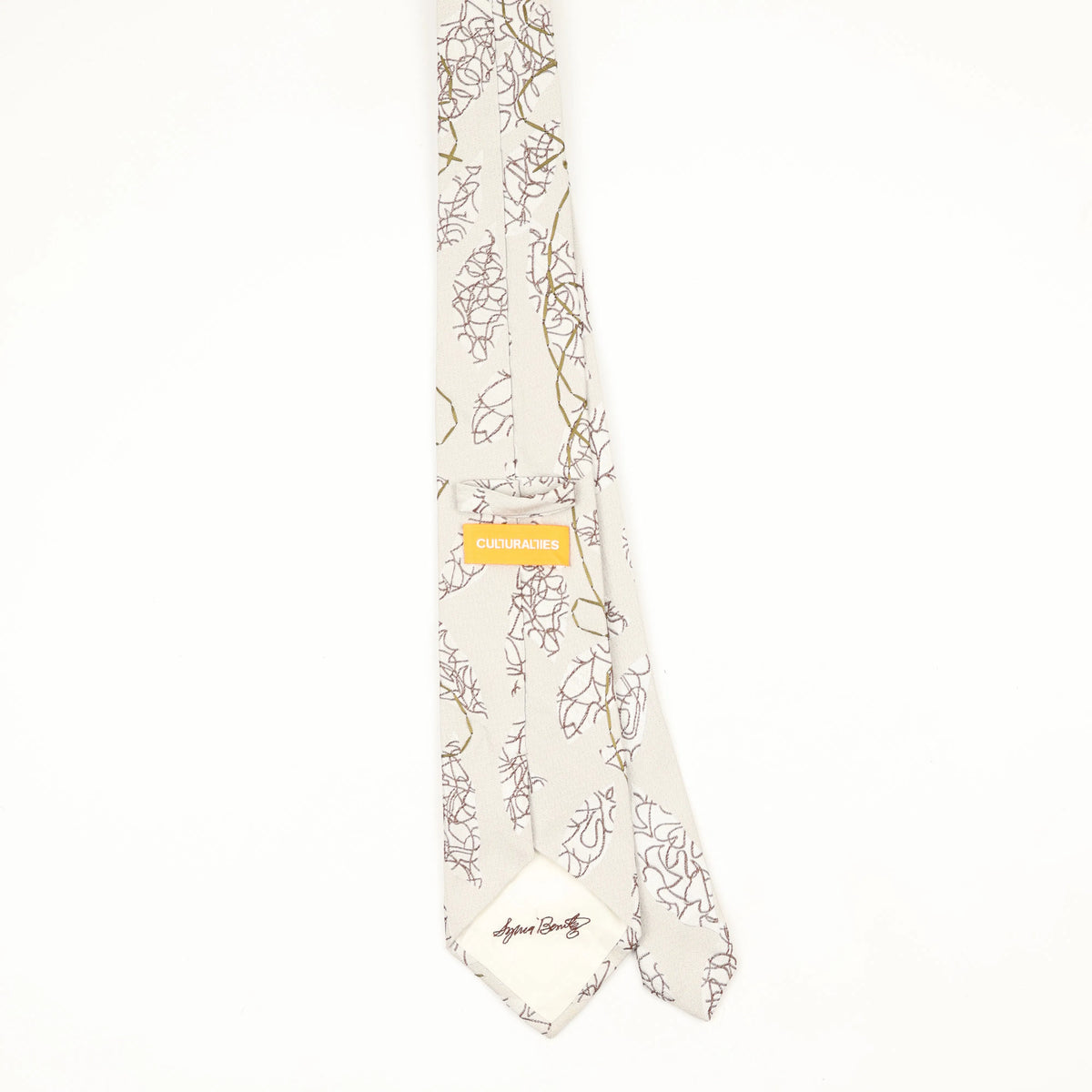 Back Back of Vintage 1990's Abstract Patterned Tie