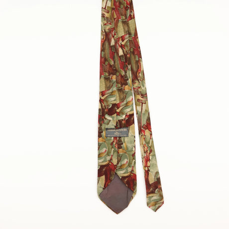 Back of Vintage Abstract Patterned Tie