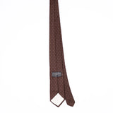 Back Back of Vintage 1980's Christian Dior Polka Dot Patterned Tie
