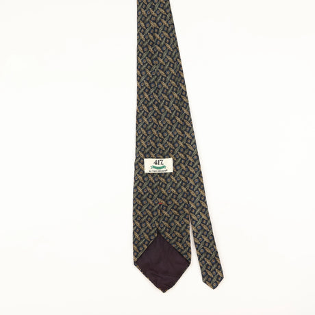 Back of Vintage 1990's Van Heusen Geometric Patterned Tie