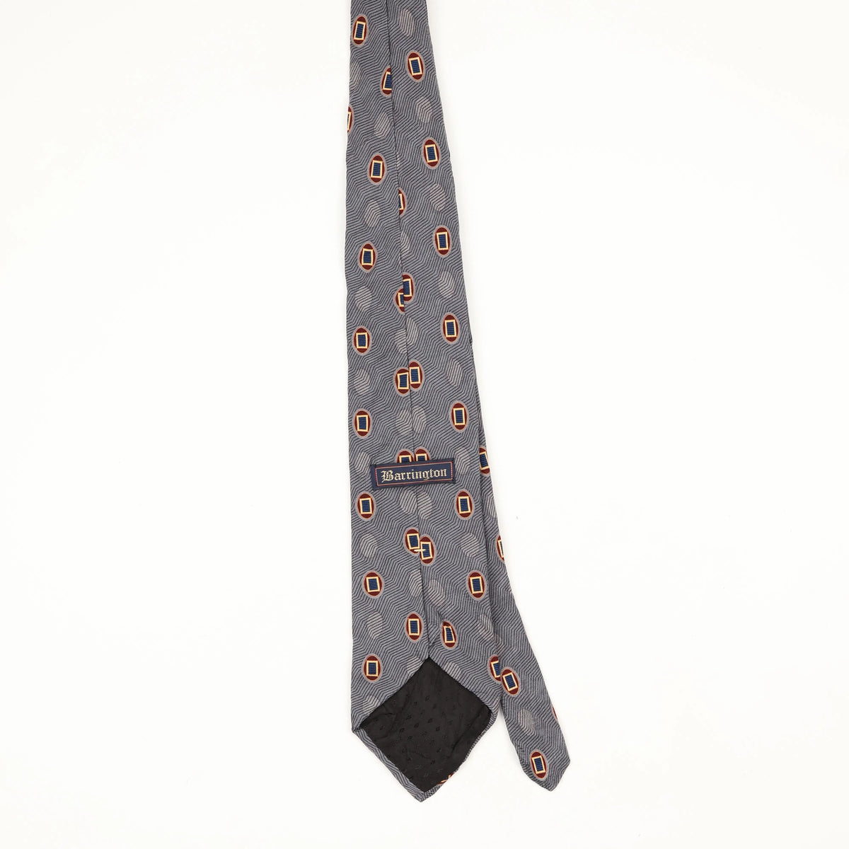 Back Back of Vintage 1990's Geometric Patterned Tie