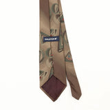 Back Back Detail of Vintage 1990's Halston Abstract Patterned Tie