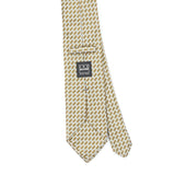 Back Back Detail of Vintage 1990's Foulard Geometric Patterned Tie