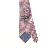 Back Detail of Vintage 1990's Salvatore Ferragamo Geometric Patterned Tie