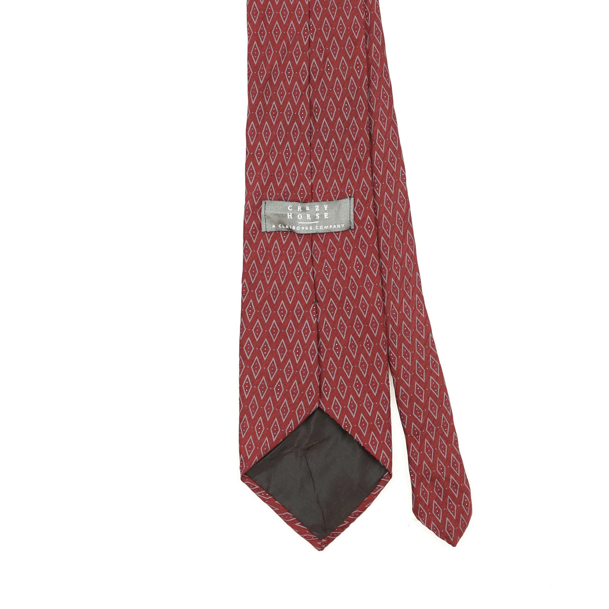 Back Back Detail of Vintage 1990's Geometric Patterned Tie