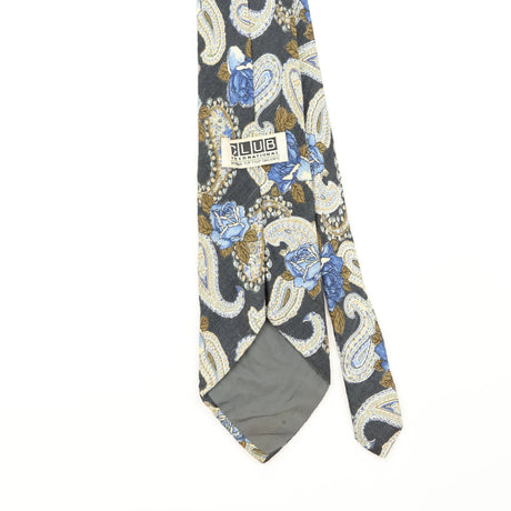 Back Detail of Vintage 1990's Paisley Patterned Tie