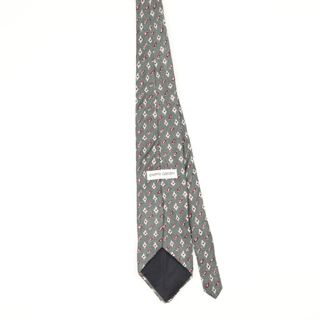 Back Back of Vintage 1990's Pierre Cardin Geometric Patterned Tie