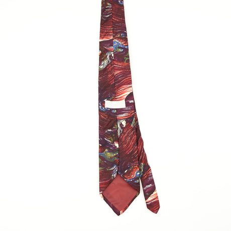 Back Back of Vintage 1990's Enrico Coveri Abstract Patterned Tie