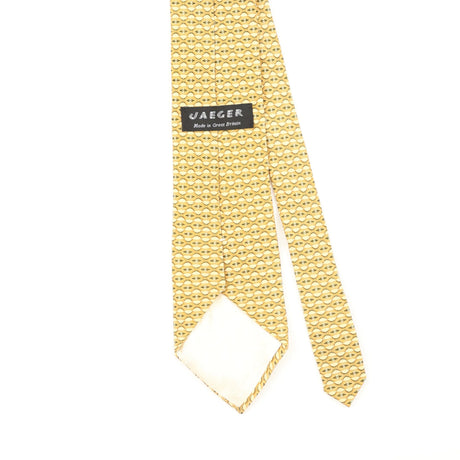 Back Detail of Vintage 1990's Jaeger Geometric Patterned Tie