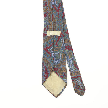 Back Detail of Vintage 1990's Paisley Patterned Tie