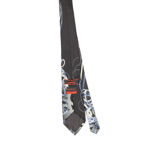 Back Back of Vintage Jerry Garcia Abstract Patterned Tie