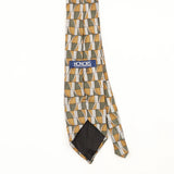 Back Back Detail of Vintage 1990's Geometric Patterned Tie