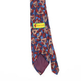 Back Back Detail of Vintage 1990's Geometric Patterned Tie