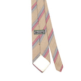 Back Detail of Vintage 1980's Carven Striped Patterned Tie