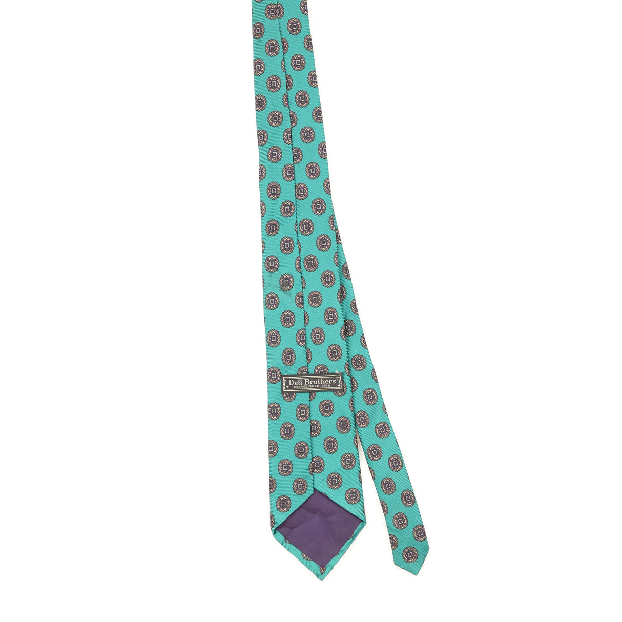 Back of Vintage 1990's Geometric Patterned Tie