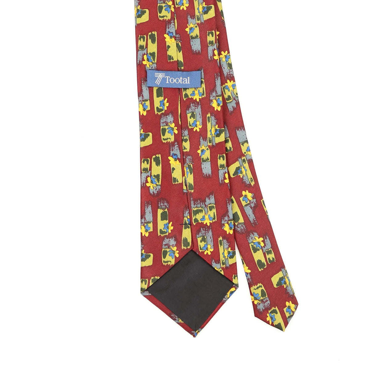 Back Back Detail of Vintage Tootal Abstract Patterned Tie