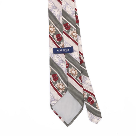 Back Back Detail of Vintage 1990's Van Heusen Striped Patterned Tie