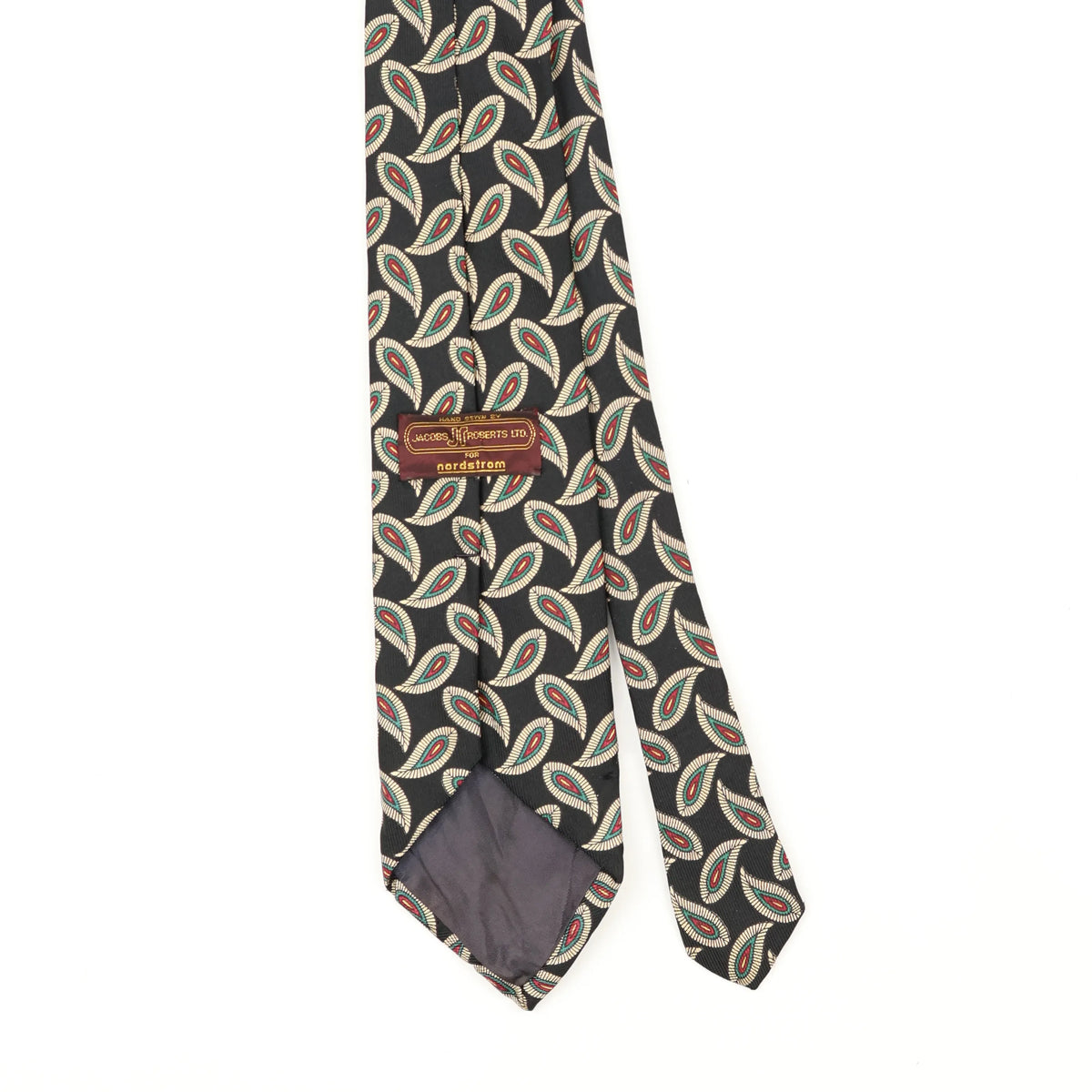Back Back Detail of Vintage 1990's Nordstrom Paisley Patterned Tie