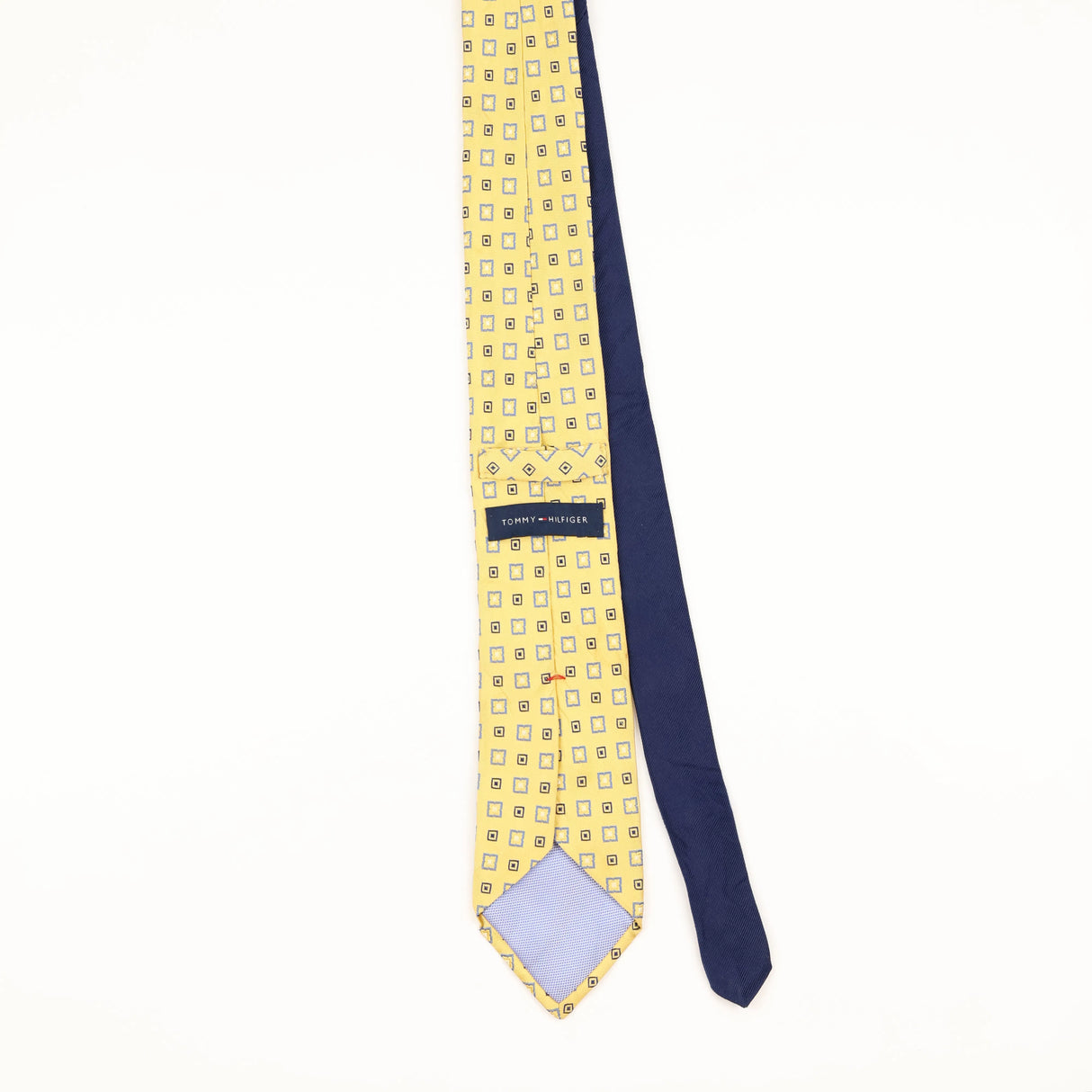 Back of Vintage Tommy Hilfiger Geometric Patterned Tie