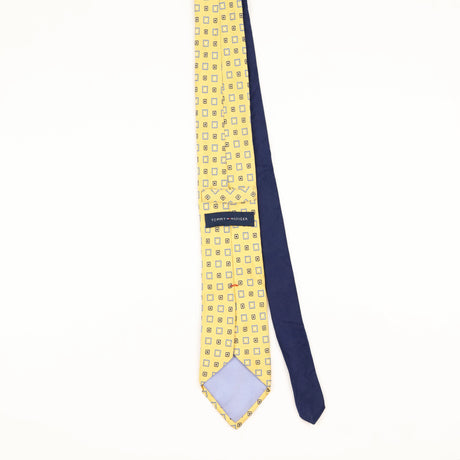 Back of Vintage Tommy Hilfiger Geometric Patterned Tie
