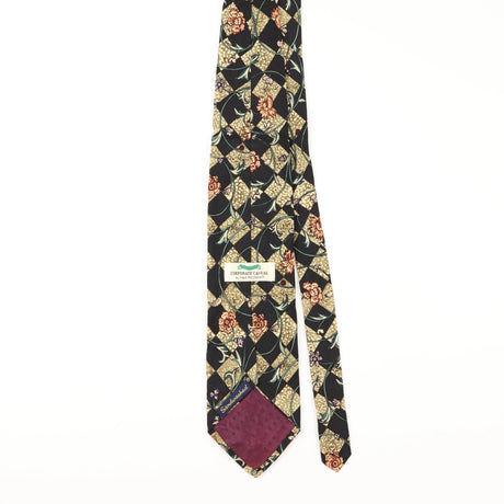 Back of Vintage Van Heusen Floral Patterned Tie