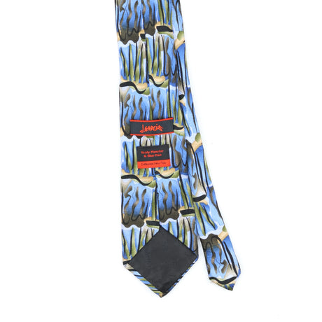 Back Back Detail of Vintage Jerry Garcia Scary Monster Abstract Patterned Tie
