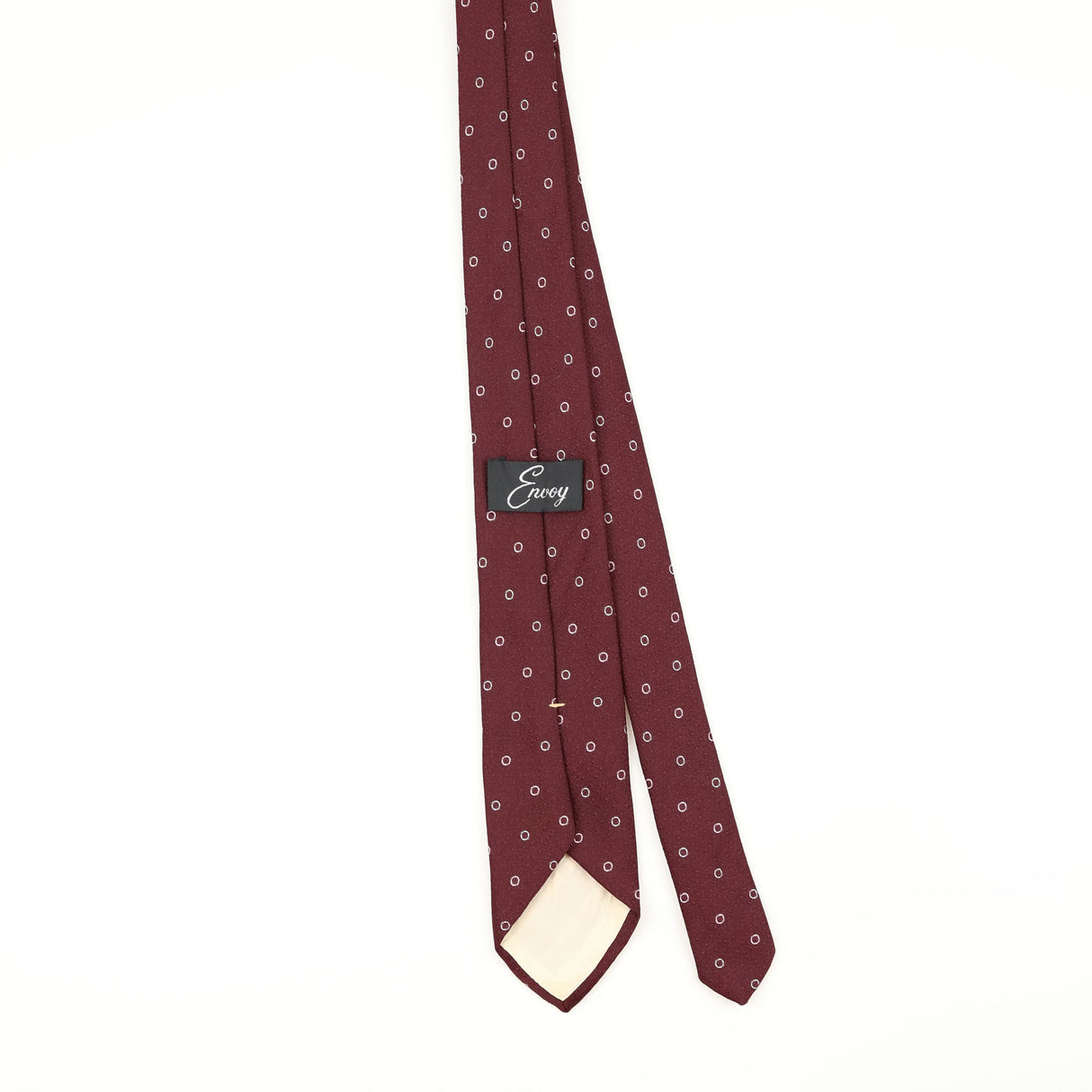Back of Vintage 1990's Polka Dot Patterned Tie