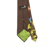 Back Detail of Vintage 1980's Wembley Butterflies Animal Print Patterned Tie