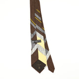 Back Back of Vintage 1980's Lanvin Geometric Patterned Tie