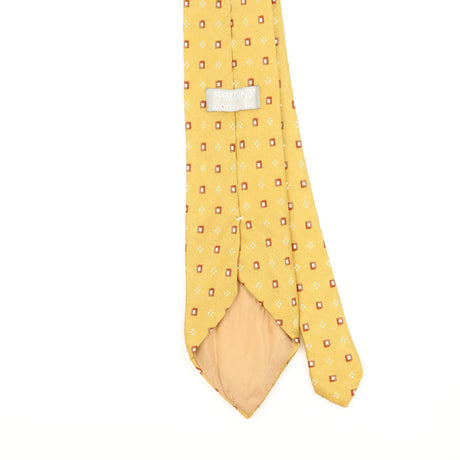 Back Detail of Vintage 1990's Stafford Geometric Patterned Tie
