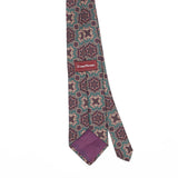 Back Back Detail of Vintage 1990's Evan Picone Mosaic Geometric Patterned Tie