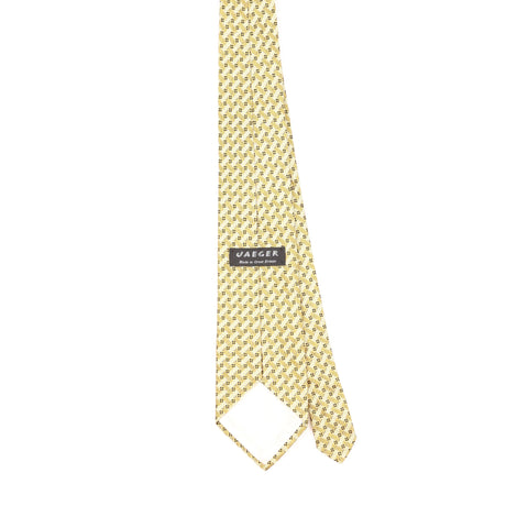 Back of Vintage 1990's Jaeger Geometric Patterned Tie