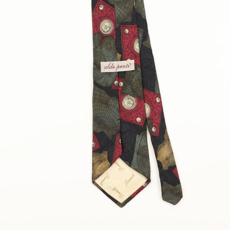 Back Detail of Vintage 1990's Abstract Patterned Tie